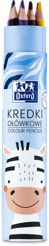 KREDKI 12 OŁÓWKOWE OXFORD KIDS TUBA