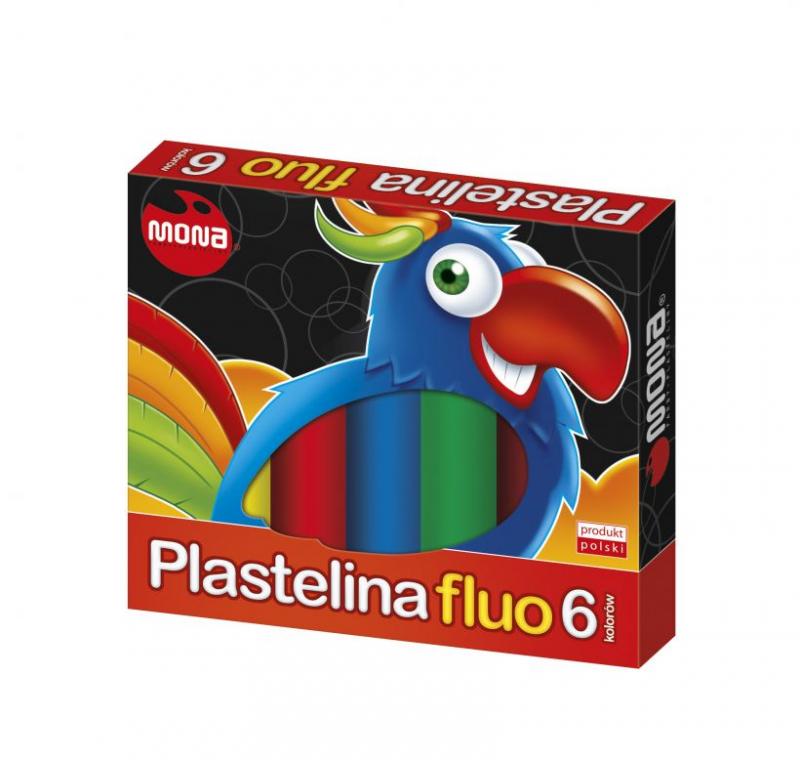 PLASTELINA 6 MONA FLUO