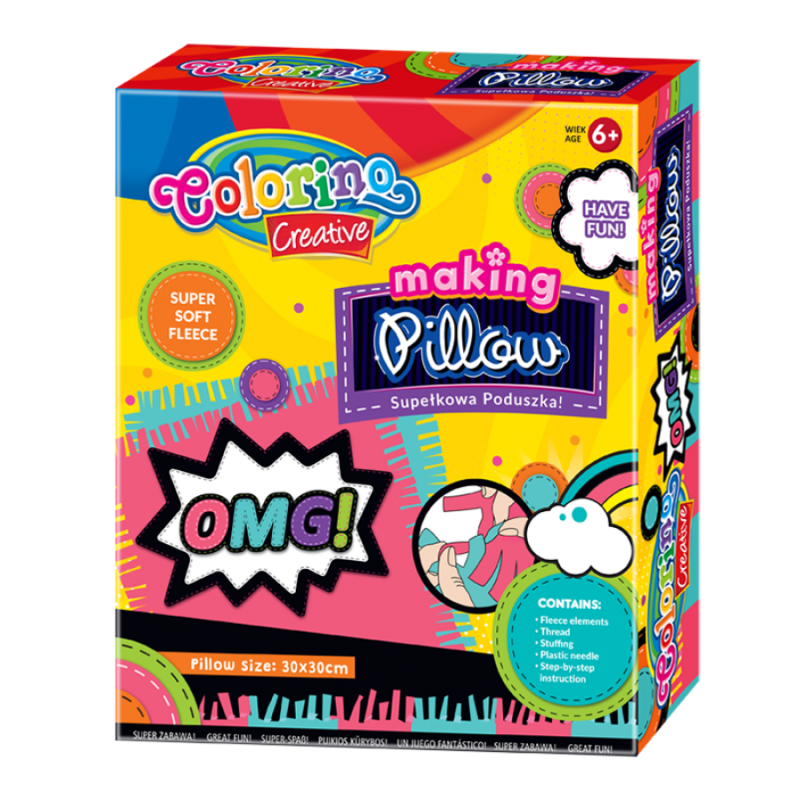 ZESTAW KIDS CREATIVE SUPEŁKOWA PODUSZKA