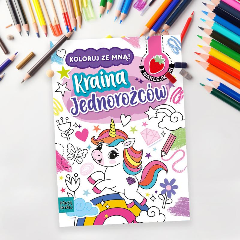 KOLOROWANKA A4 HENRY KOLORUJ ZE MNĄ KRAINA JEDNOROŻCÓW