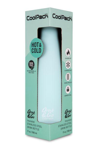 BIDON METALOWY CP TERMO BOTTLE - PASTEL / POWDER MINT