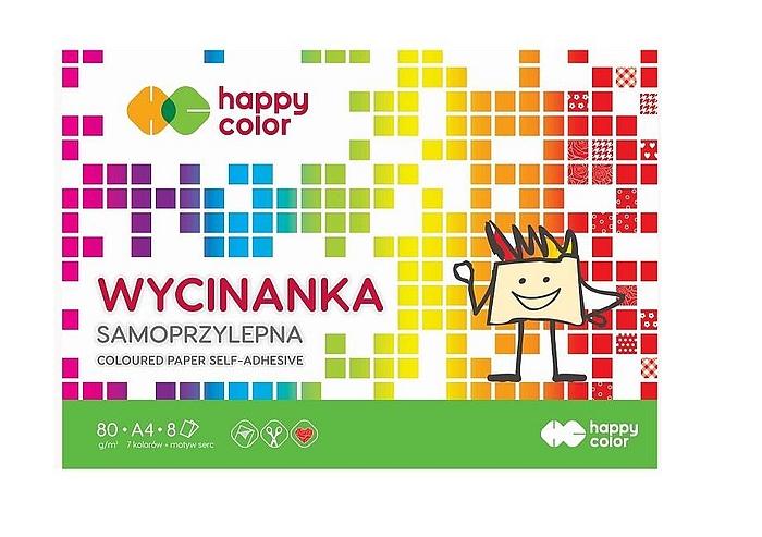 BLOK WYCINANKA SAMOPRZYLEPNA A5/8 HAPPY COLOR