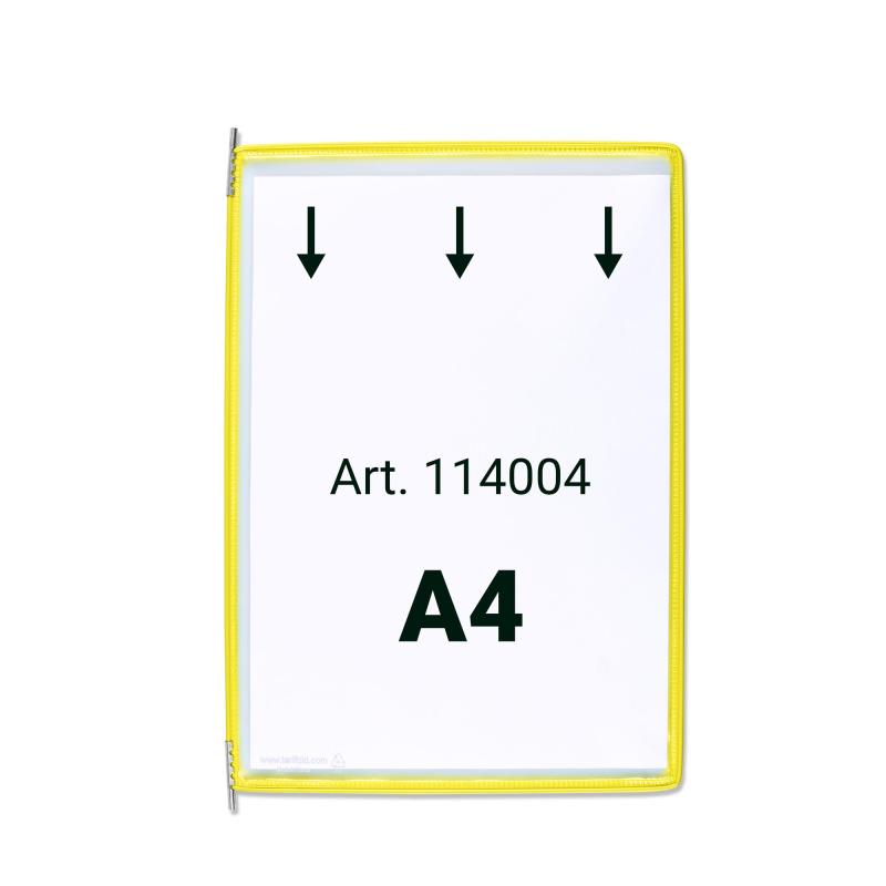 PANEL PREZENTACYJNY TARIFOLD A4 10SZT ŻÓŁTY