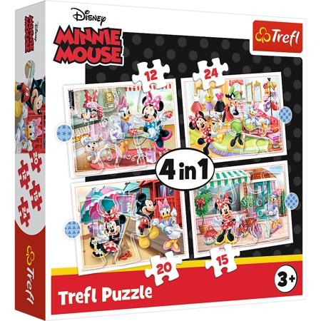 PUZZLE 4W1 TREFL MINNIE I PRZYJACIELE