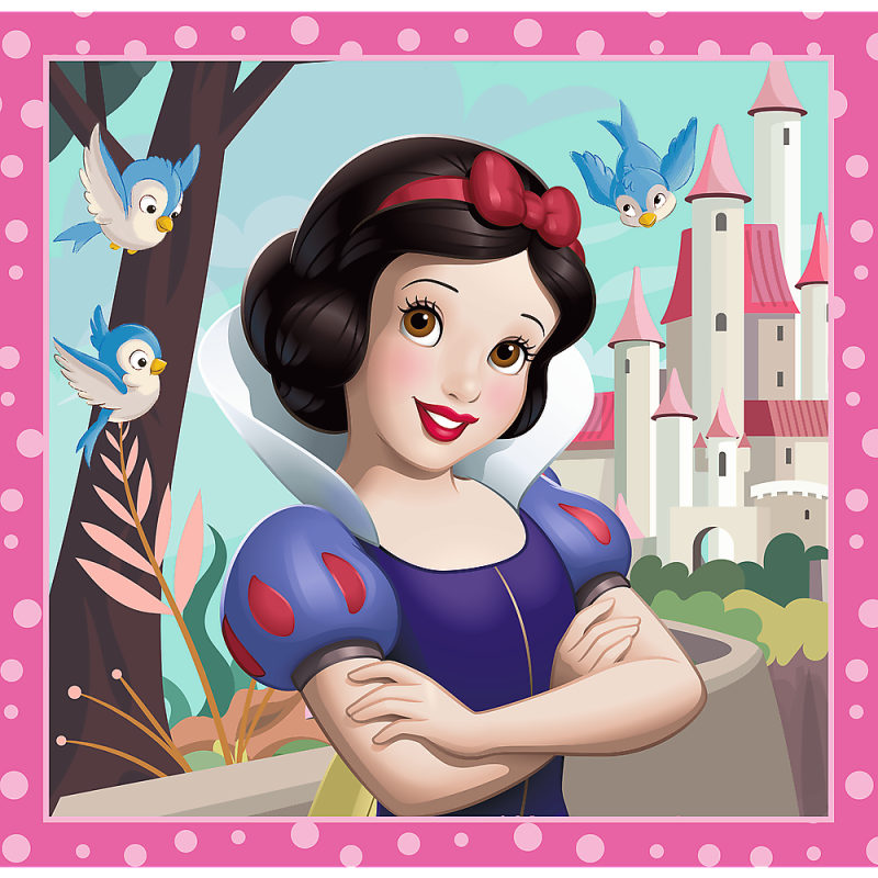PUZZLE 3W1 TREFL PIĘKNE KWIATY PRINCESS