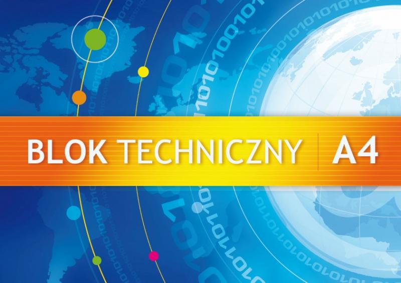 BLOK TECHNICZNY A4/10 BIAŁY 250G KRESKA