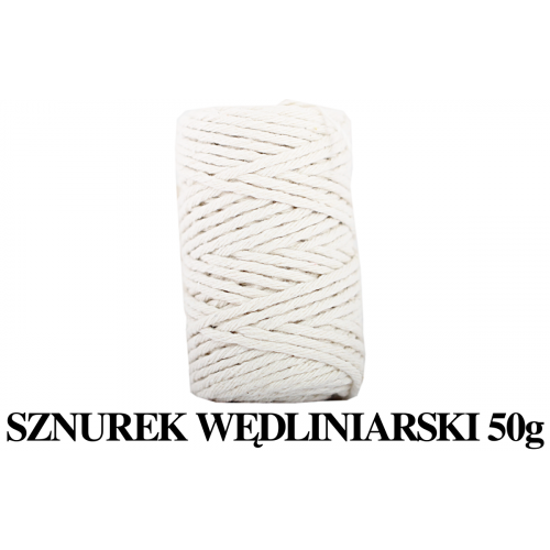 SZNUREK WĘDLINIARSKI BAWEŁNIANY 50G 30M