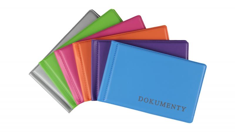 OKŁADKA NA DOKUMENTY MAŁE NEW COLOURS (MIX 10 SZT.)