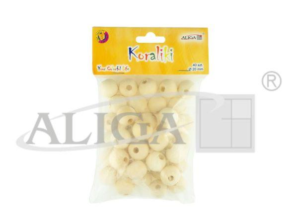 KORALIKI DREWNIANE 20MM A/40