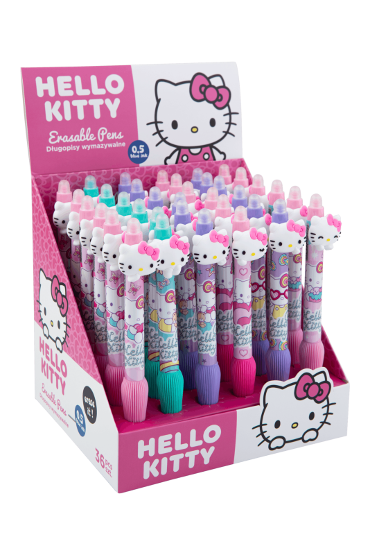 DŁUGOPIS WYMAZYWALNY AUTOMATYCZNY GRIP HELLO KITTY A/36