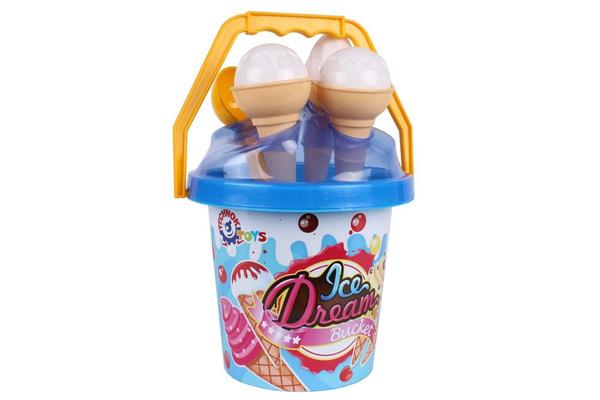 ZESTAW DO PIASKU LODY WIADERKO NIEBIESKIE 5743
