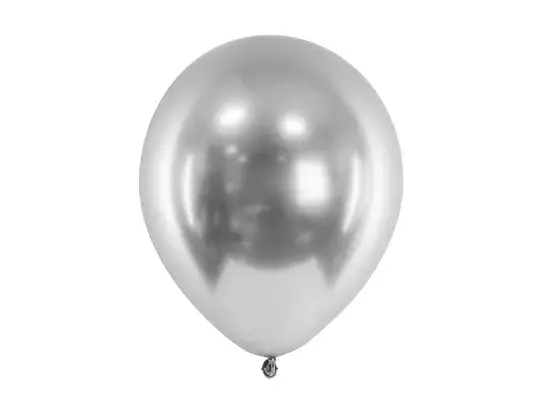 BALONY GLOSSY 30CM SREBRNY