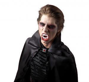 ZĘBY WAMPIRA BIAŁE HALLOWEEN BANER