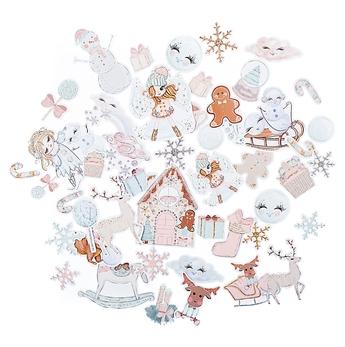 KSZTAŁTY PAPIEROWE FROSTY PASTELS 45SZT