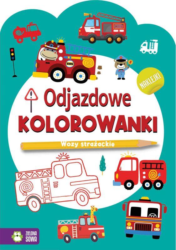 KSIĄŻECZKA ODJAZDOWE KOLOROWANKI.WOZY STRAŻACKIE