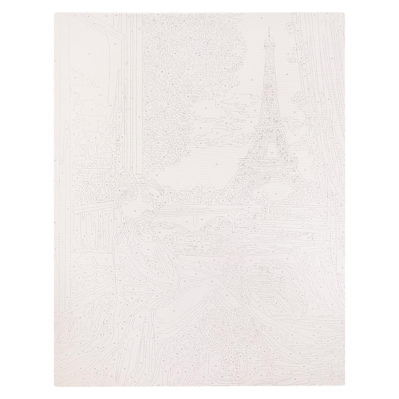 MALOWANIE PO NUMERACH PODOBRAZIE 40X50 CM NIKI4 KSIĘŻYC