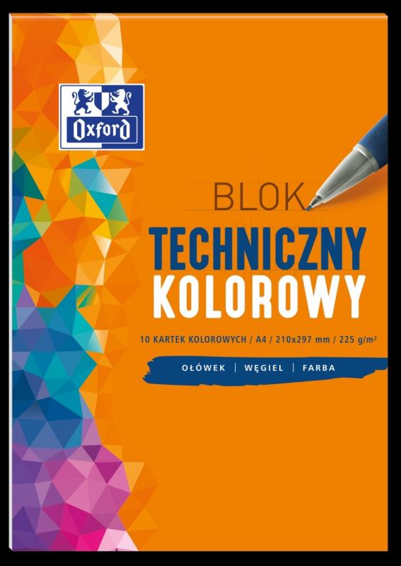 BLOK TECHNICZNY A3/10 CZARNY OXFORD 225G BANER