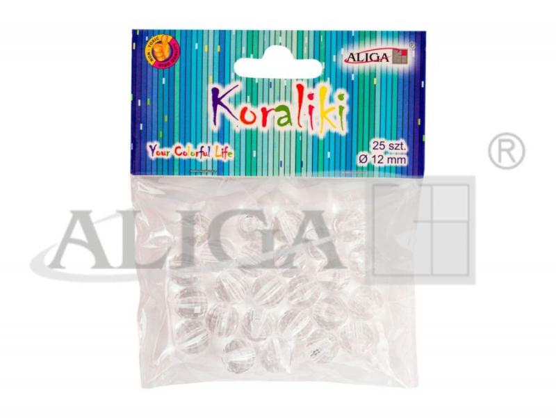 KORALIKI PLASTIKOWE DEKORACYJNE 12MM A/25 PJ-0637