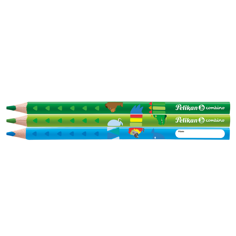 KREDKI 12 TRÓJKĄTNE GRUBE COMBINO PELIKAN