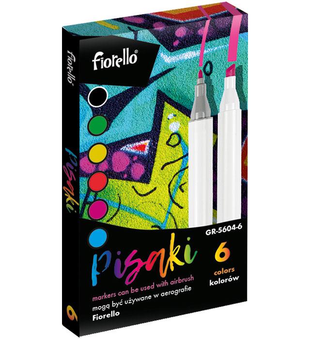 MARKERY WYMIENNE 6 KOL. GR-5604-6 AIRBRUSH FIORELLO