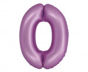 BALON FOLIOWY SMART CYFRA 0 LAWENDA MAT 76CM