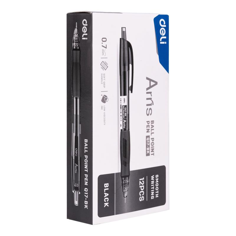 PIÓRO KULKOWE 0,7MM ARRIS CZARNE DELI
