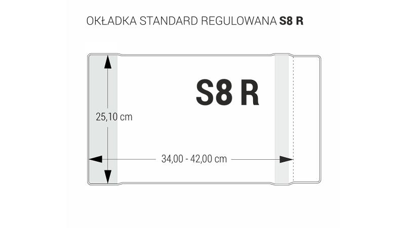 OKŁADKA STANDARD S8 - 251 REGULOWANA BEZBARWNA KOD NA SZT. 59072140072