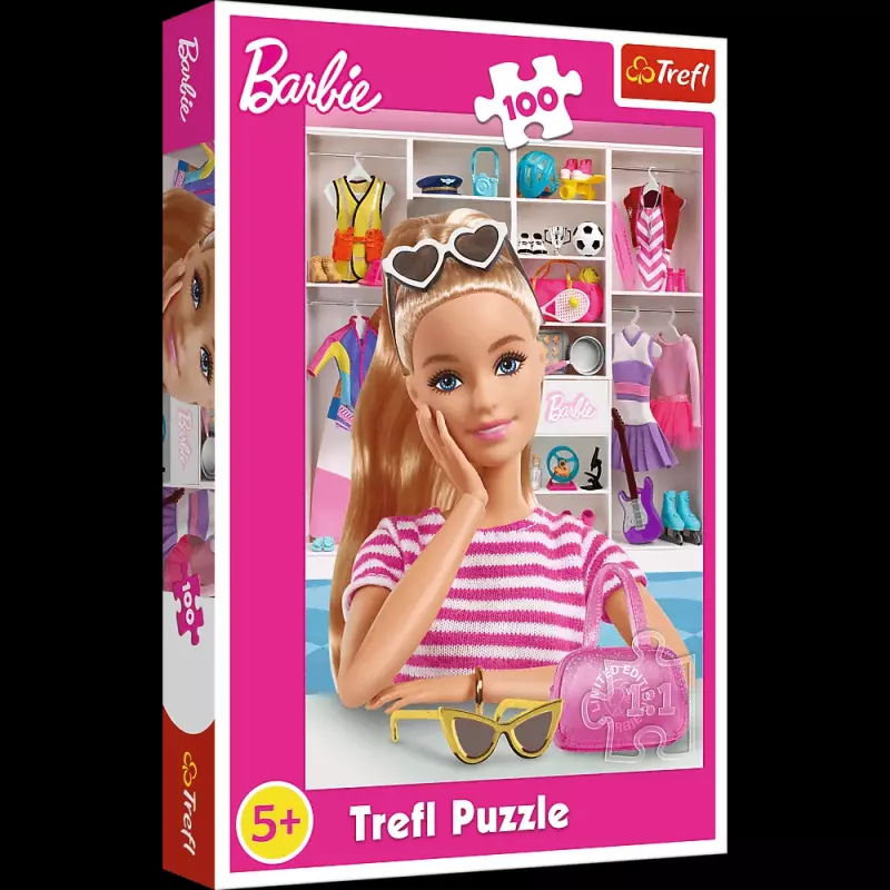 PUZZLE 100 TREFL POZNAJ BARBIE TREFL