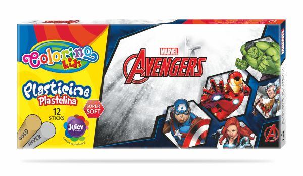 PLASTELINA 12 KOL. / AVENGERS / /6/ COLORINO