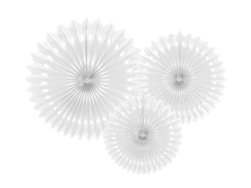 ROZETY DEKORACYJNE BIAŁE 20-30CM