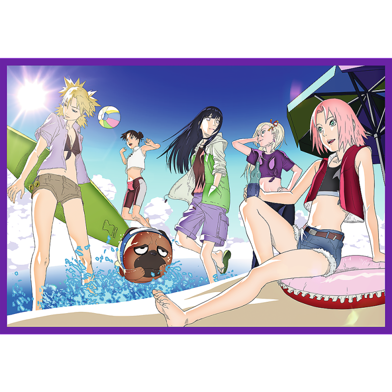 PUZZLE 4 x 250 TREFL 4x250 PRZYGODY NARUTO UZUMAKI