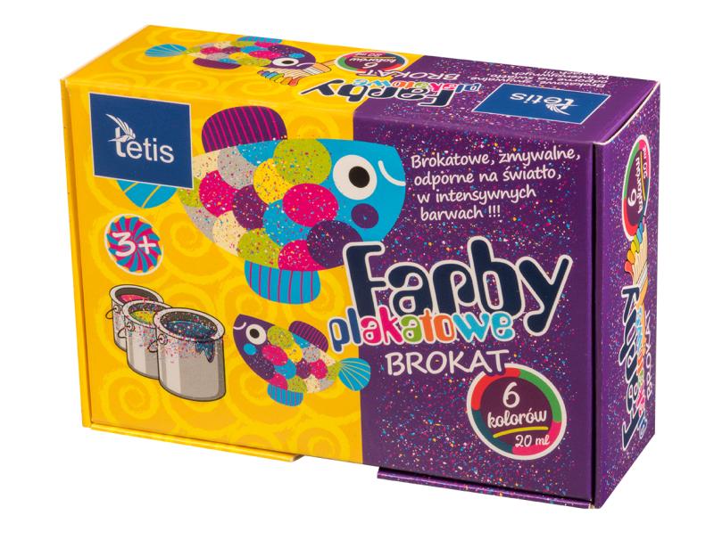 FARBY PL. 6 KOL 20ML BROKAT TETIS