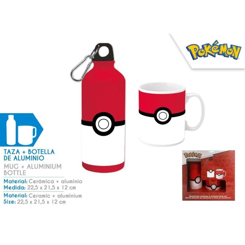 ZESTAW KUBEK+BUTELKA 500ML POKEMON