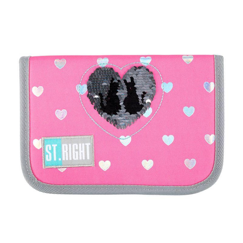 PIÓRNIK DWUKLAPKOWY BEZ WYPOSAŻENIA PC-03 STRIGHT SEQUIN CATS/CEKINOWE