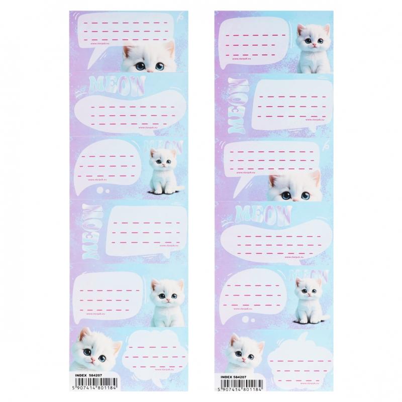 NAKLEJKI NA ZESZYT CUTE KITTY STK PB A25