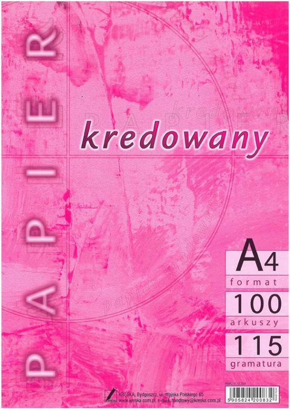 PAPIER KREDOWY A4 115G A'100 KRESKA