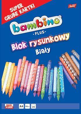 BLOK RYSUNKOWY A4 20k BAMBINO PLUS (SUPER GRUBA KARTKA) 100g STANDARD