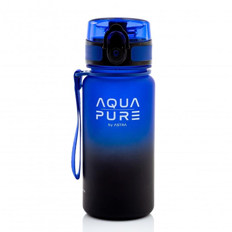 BIDON AQUA PURE BY ASTRA 400 ML - BLUE/BLACK