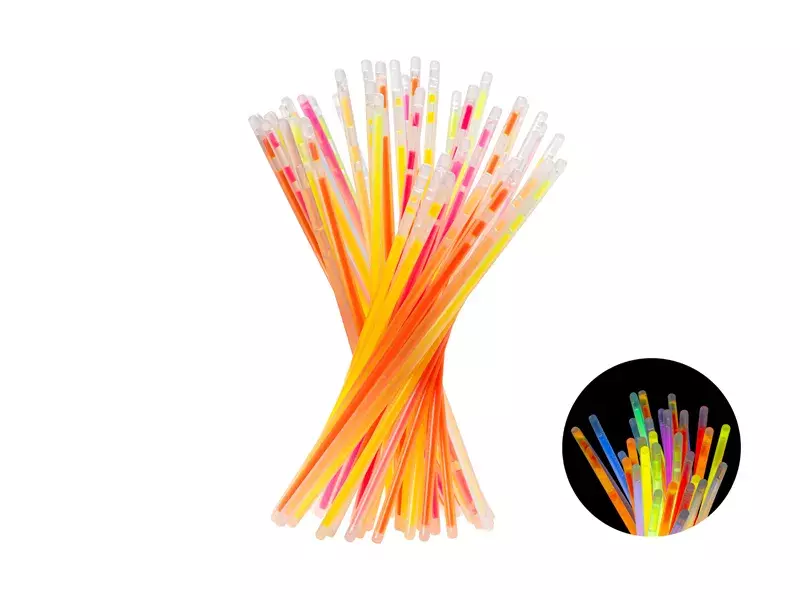 PAŁECZKI FLUORESCENCYJNE MIX KOLOR 20CM Z ŁĄCZNIKAMI