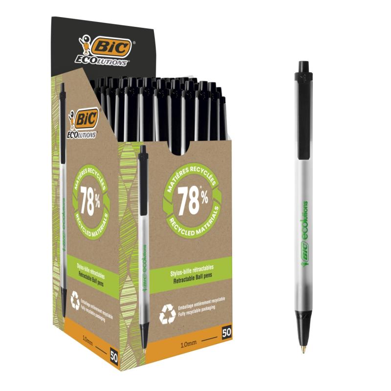 DŁUGOPIS BIC ECO CLIC STIC PD50 CZARNY