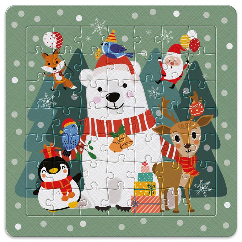 PUZZLE W RAMCE 49 ELEMENTÓW BN CHRISTMAS TIME #ŚWIĘTA