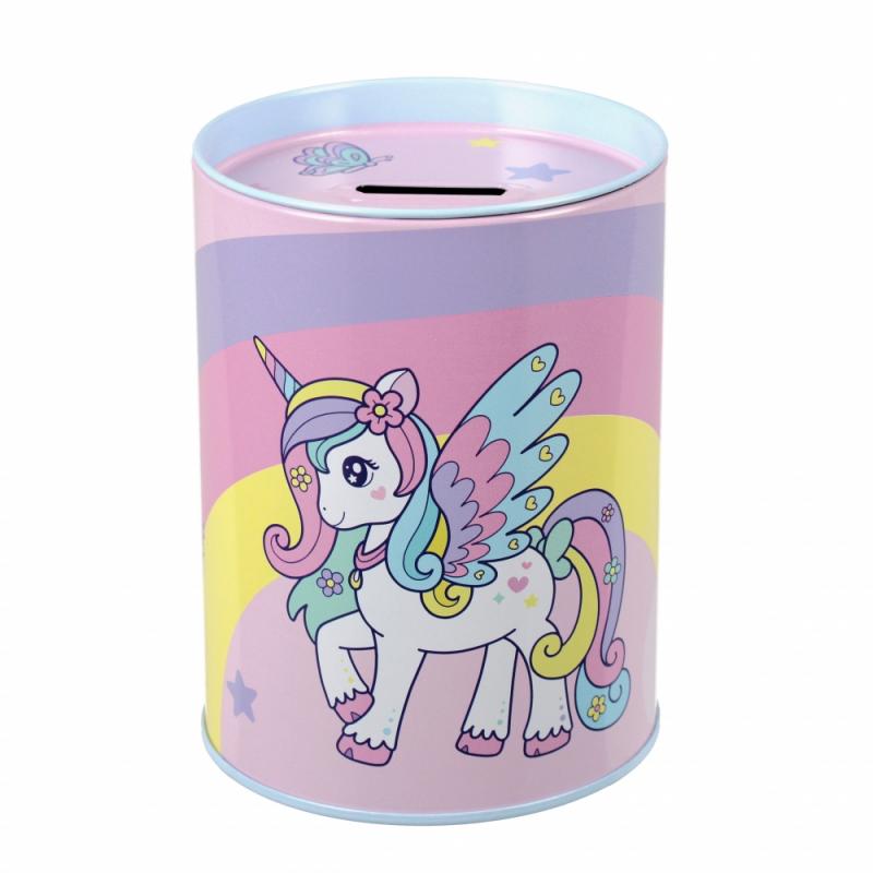 SKARBONKA METALOWA OKRĄGŁA UNICORN STK PB 6 24