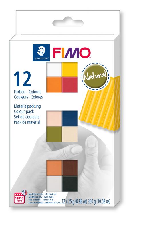 ZESTAW FIMO SOFT, KOLORY NATURAL, 12x25g , Staedtler