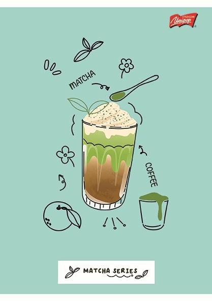 ZESZYT A5/32 # MATCHA MOOD LAMINOWANY