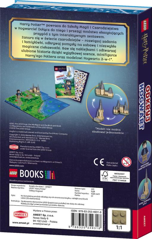 KSIĄŻECZKA LEGO HARRY POTTER ODKRYJ HOGWART