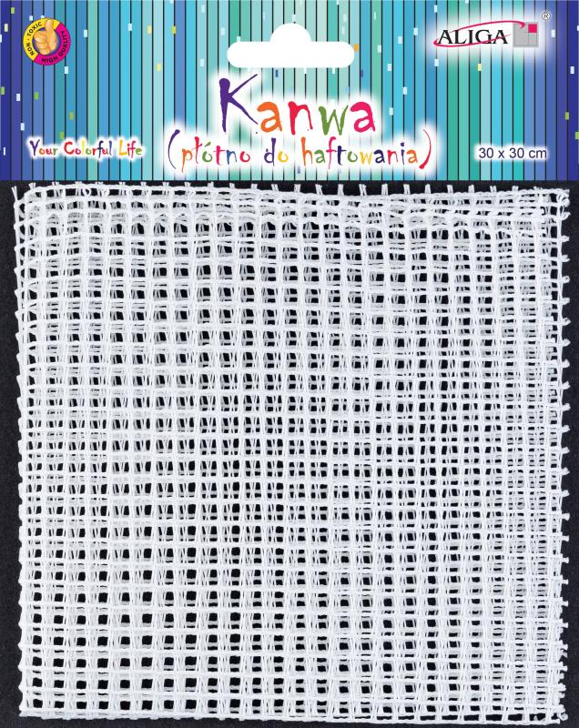 KANWA PŁÓTNO DO HAFTOWANIA KAN-0901 30X30CM OCZKA 5X5MM