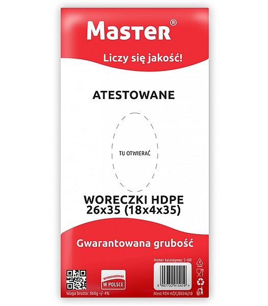 WORECZKI ŚNIADANIOWE HDPE 18/4X35CM ATESTOWANE MASTER S188 24/35