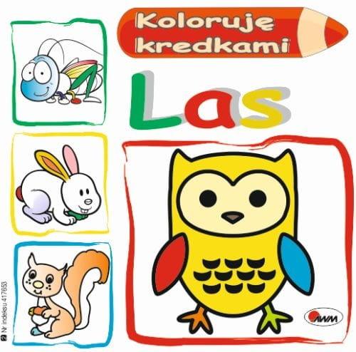 KSIĄŻECZKA KOLORUJĘ KREDKAMI LAS