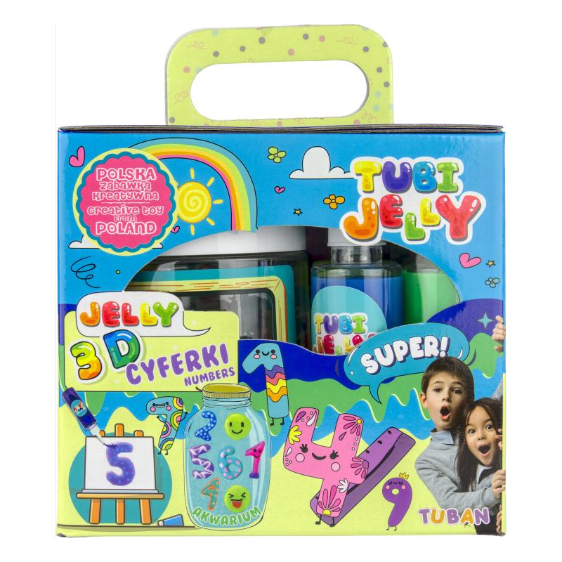 ZESTAW TUBI JELLY 6 KOL + MAŁE AKWARIUM - CYFERKI