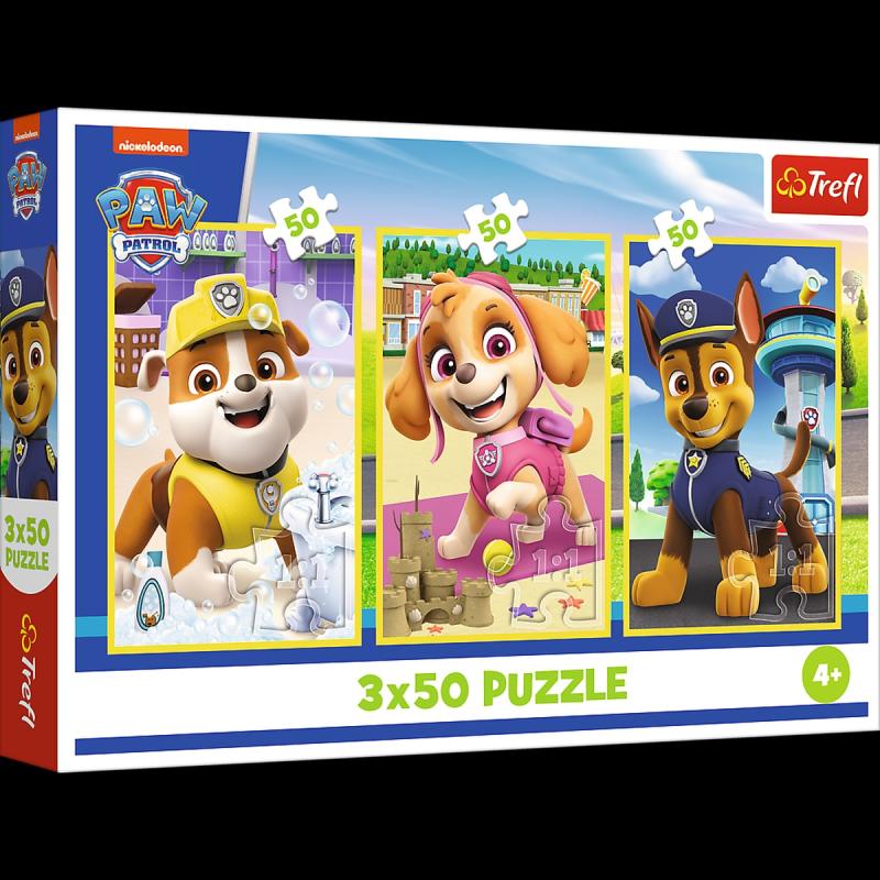 PUZZLE 3X50 TREFL NASZE PIESKI PSI PATROL